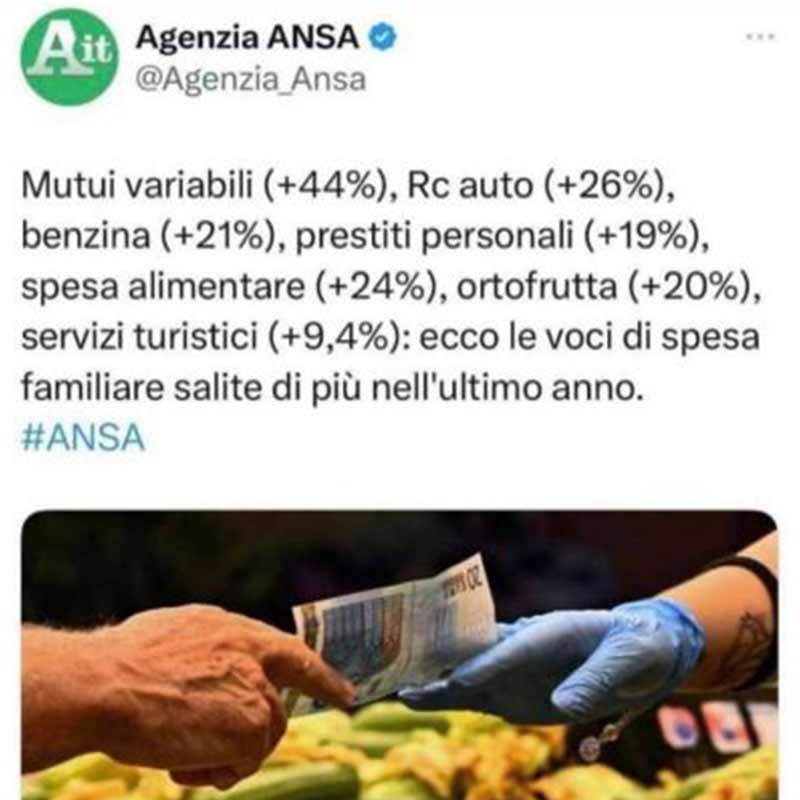 Ellisio Contro Il Caro Vita